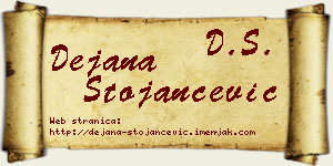 Dejana Stojančević vizit kartica